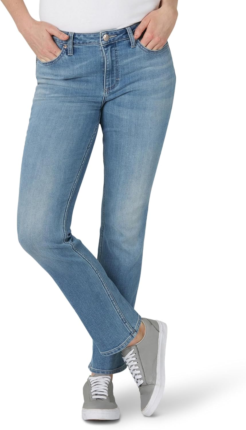 Women's Mid Rise Straight Leg Jean